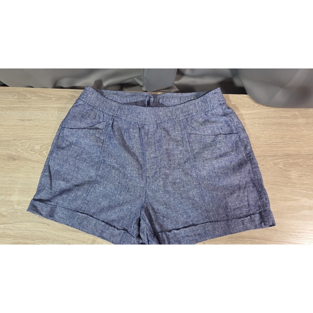 Old Navy Shorts Linen Blend High-Rise‎ Hidden Drawstring Womens Large